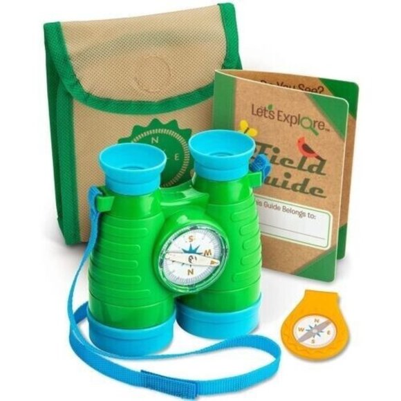 Melissa & Doug Binoculars And Compass Let’s Explore Play Set Ages 3-6 Set - Picture 1 of 2